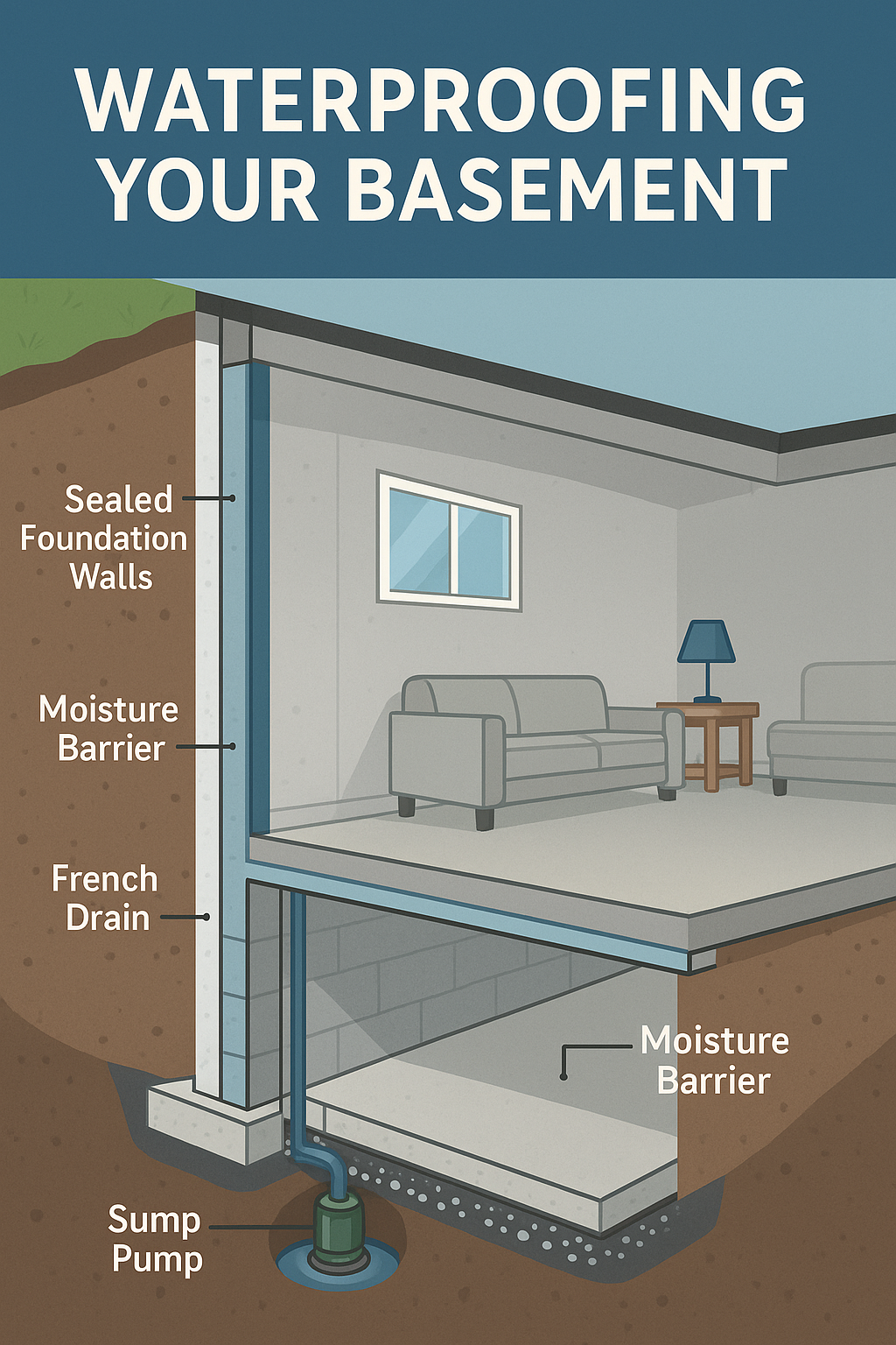 Q: Is basement waterproofing expensive?, Q: How long does waterproofing last?, Q: How long does waterproofing last?, Q: Will waterproofing stop mold?, Q: Do I need a sump pump AND waterproofing?,
