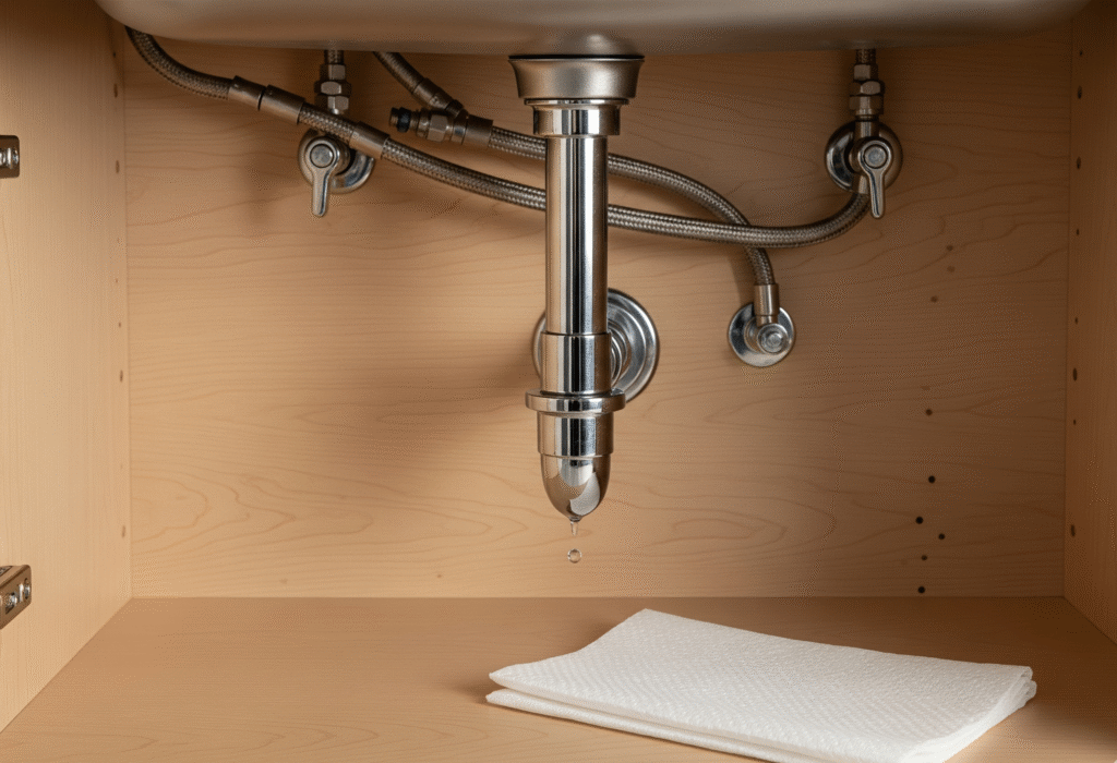 How to Stop Under-Sink Cabinet Mold for Good 1 under-sink cabinet mold