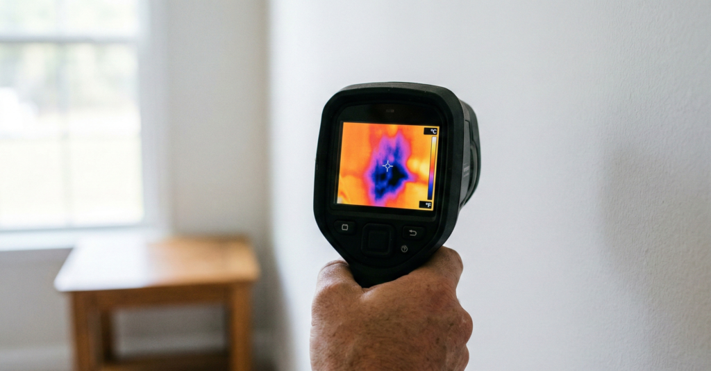 water damage restoration mount holly inspection with thermal imaging