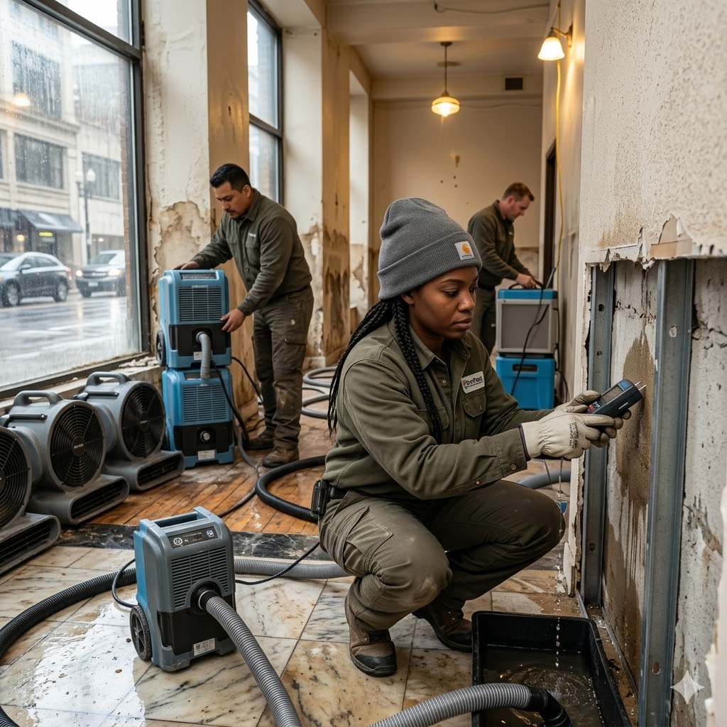 water damage restoration simpsonville